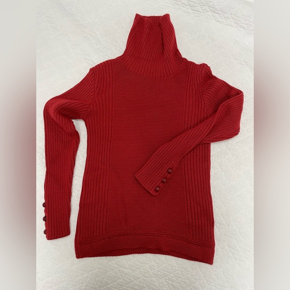 Sessun Bowen Turtleneck Sweater, Red - size S - Picture 2 of 6